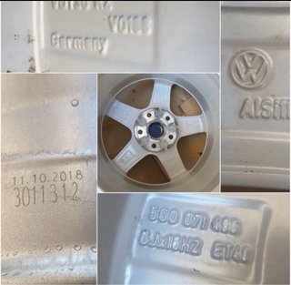 Llantas Originales Vw Golf Caddy Touran en 16”