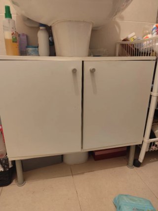 Armario de baño blanco 35x61x55