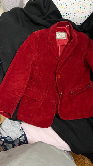 Americana de pana roja original Thomas Burberry