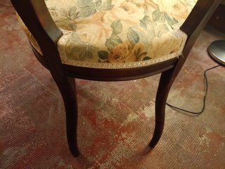 Silla antigua Luis Felipe madera noble