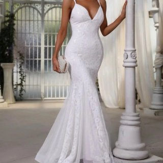 Vestido de Novia Blanco Sirena