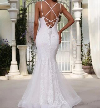Vestido de Novia Blanco Sirena