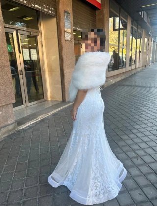 Vestido de Novia Blanco Sirena