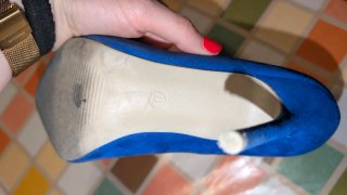 Décolleté blu elettrico