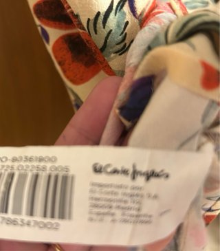 Vestido WOMAN Corte Inglés estampado flores T L