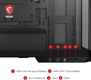 MSI MAG PANO M100L PZ Caja PC