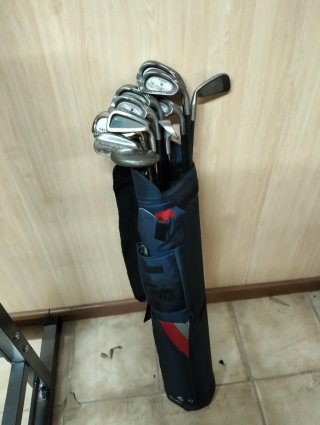 Carrito de golf plegable 3 ruedas- palos PING ZING