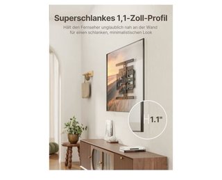 Soporte Pared TV MONTEK 43-90 Ultrafino