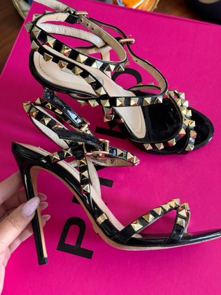 Zapatos de tacón Gianni Renzi negros y dorados