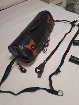 Alforja Baul Maleta moto custom porta objectos