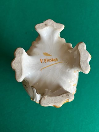 Vaso e piatto decorativo di Bassano del Grappa