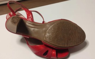 Sandalias Pitillos Rojas Fiesta