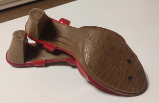 Sandalias Pitillos Rojas Fiesta