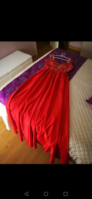 Vestido rojo elegante talla M