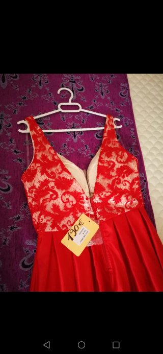 Vestido rojo elegante talla M