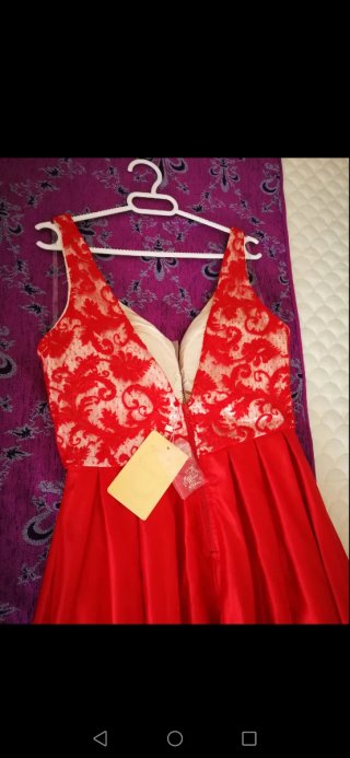 Vestido rojo elegante talla M