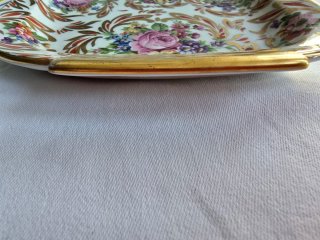 Bandeja de porcelana francesa de Limoges Pyrodegor