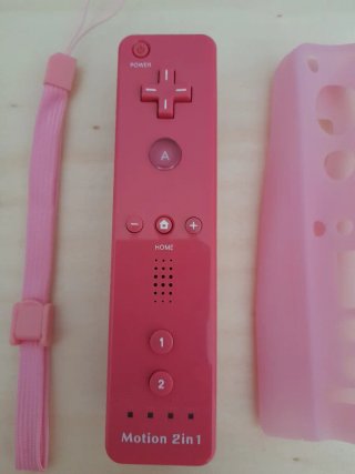 NUEVO. Controller Wii Motion+Nunchuk COLOR ROSA