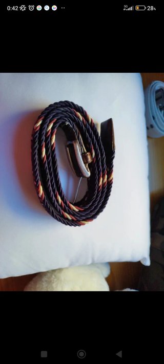 Cinturón trenzado hombre multicolor