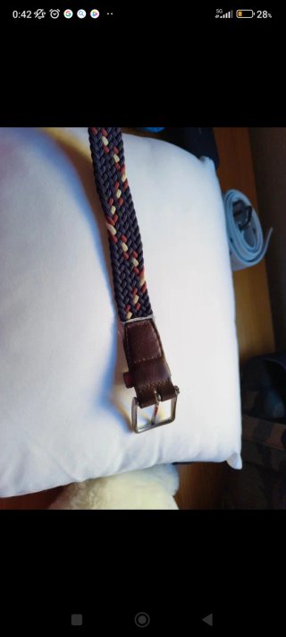 Cinturón trenzado hombre multicolor