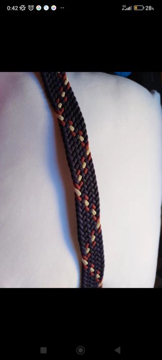 Cinturón trenzado hombre multicolor