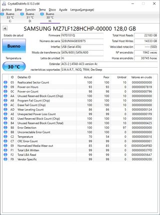 SSD Samsung CM871 128GB