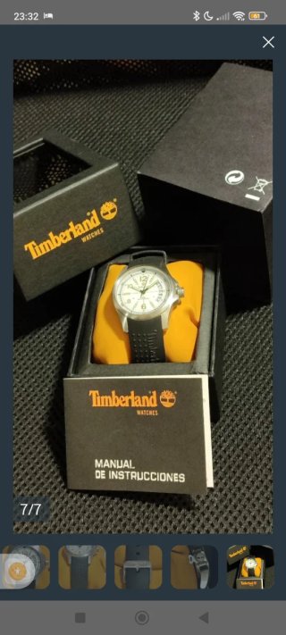 Reloj Timberland Plata y Blanco Nuevo