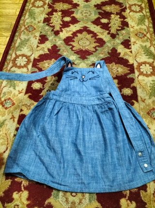 Peto vaquero niña gatito verano 2-3 años H&M
