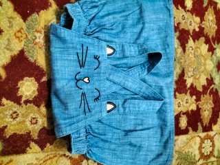 Peto vaquero niña gatito verano 2-3 años H&M