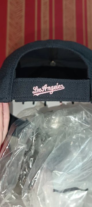 Gorra Los Ángeles Dodgers Negra y Rosa