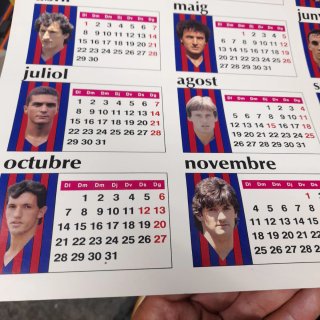 Calendario FC Barcelona 1991
