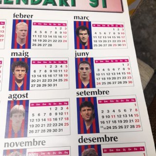 Calendario FC Barcelona 1991