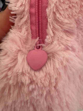Mochila Peluche Llama Rosa