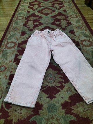 Pantalón rosa vaquero 92cm niña 2-3 años verano
