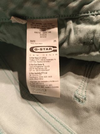 Pantalón G-Star Raw Tono Claro Nuevo