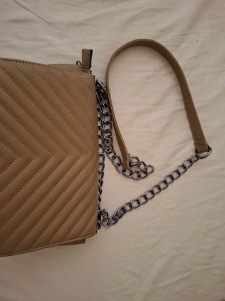 Bolso YSL Beige Cadena Plata