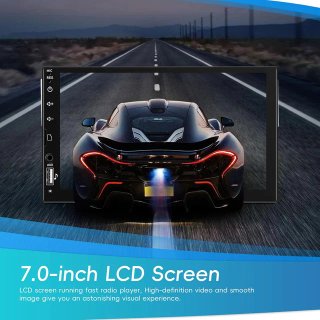 CAMECHO 1 DIN Pantalla 7" / Carplay Android Auto