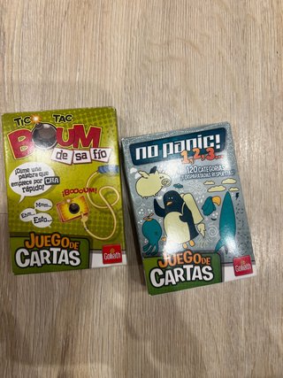 Juegos de Cartas Goliath: Tic Tac Boom y No Panic