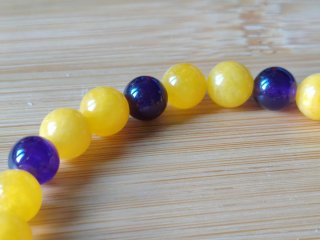 Bracciale Quarzo Giallo Ametista Black Mamba