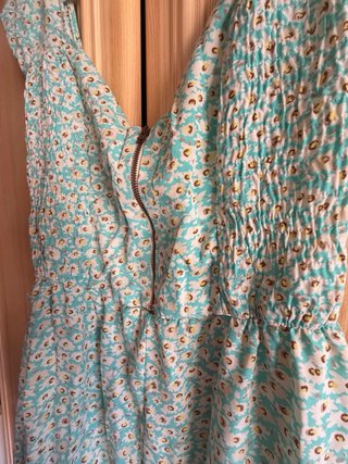Mono corto floral azul