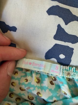 Mono corto floral azul