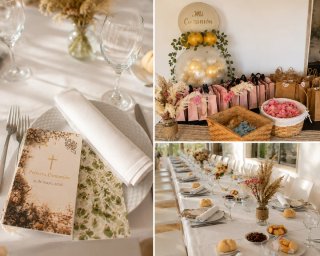 Elegante corona floral decorativa