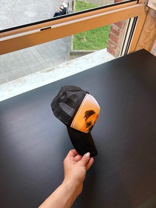 Gorra con estampado de bulldog