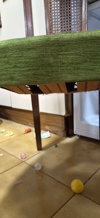 Sillas de comedor madera y ratán