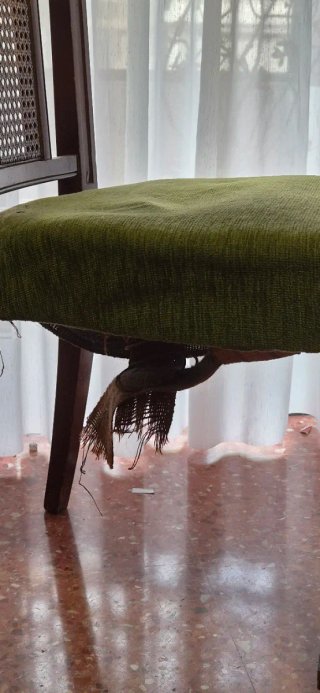 Sillas de comedor madera y ratán