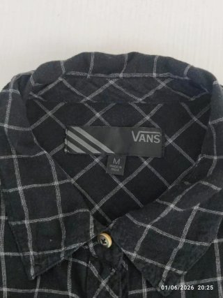 Camicia Vans a Quadri Nera - 100% Cotone