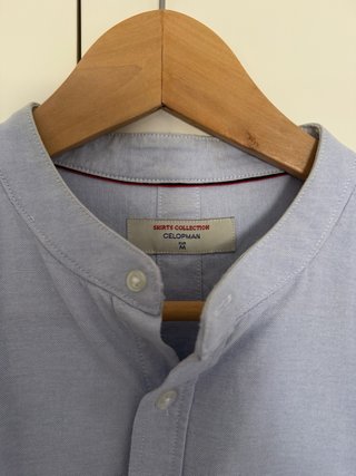 Camisa Celopman Cuello Mao Talla M Azul