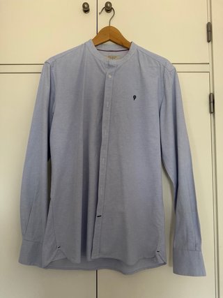 Camisa Celopman Cuello Mao Talla M Azul