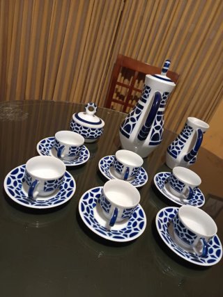 Vajilla Café Sargadelos 1990 Porcelana