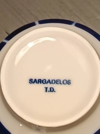 Vajilla Café Sargadelos 1990 Porcelana